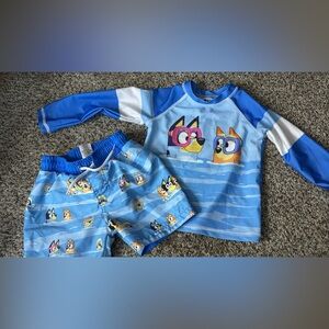 Kids Bluey Swim Set - Blue